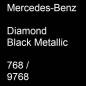 Preview: Mercedes-Benz, Diamond Black Metallic, 768 / 9768.